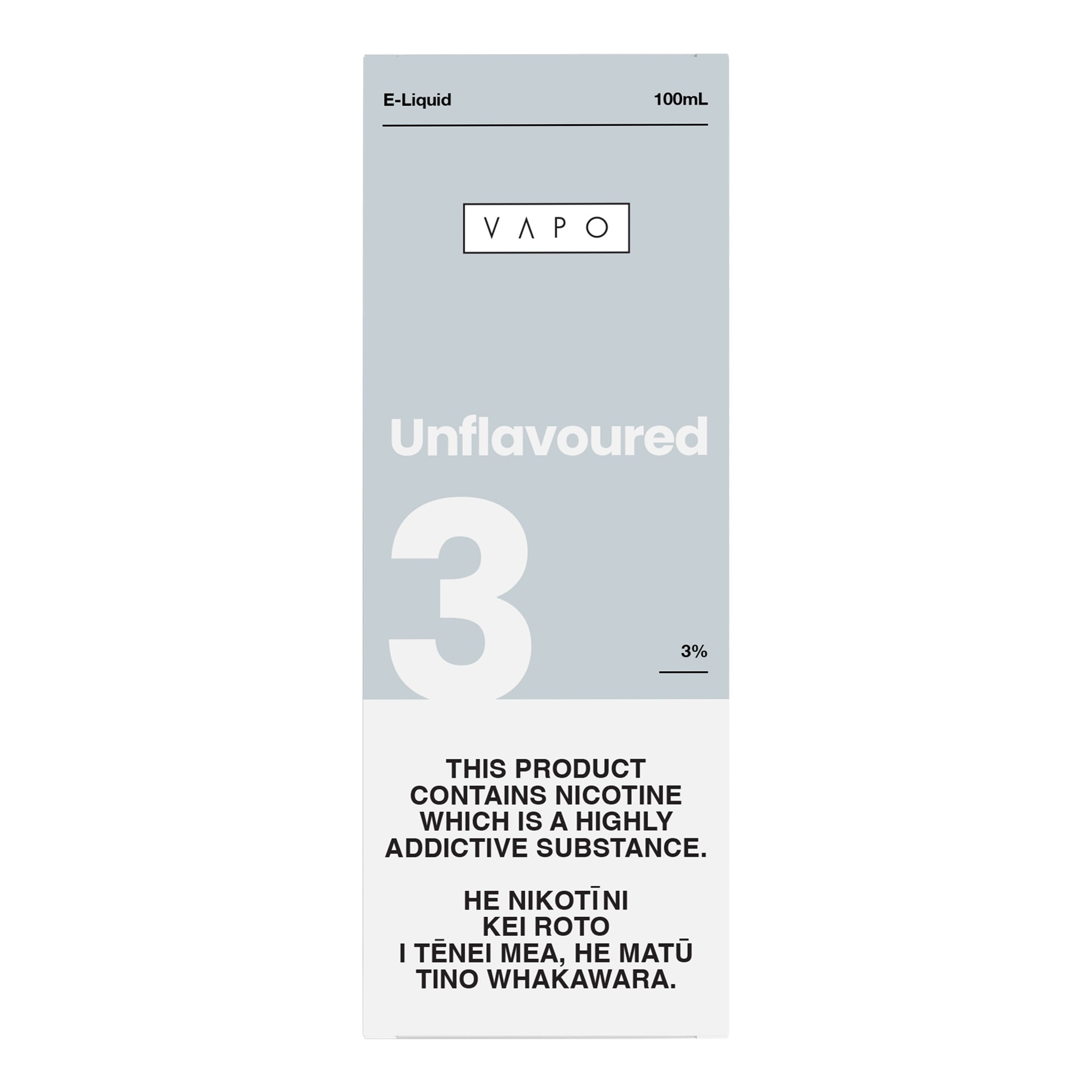 Unflavoured | VAPO E-Liquid