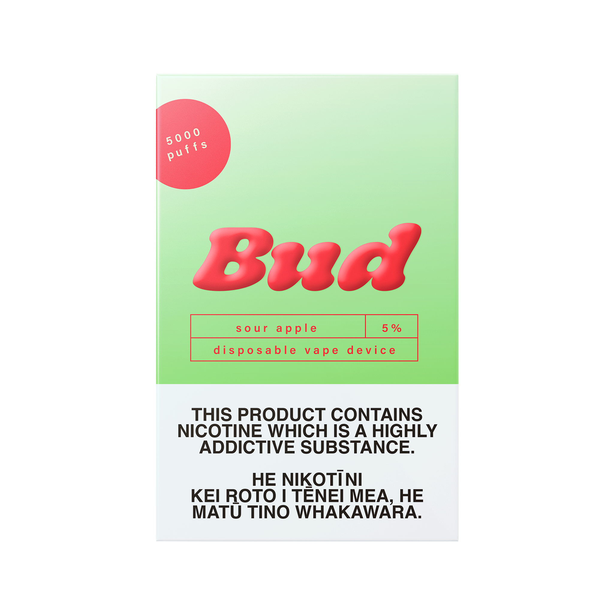 Sour Apple Disposable Vape by Bud