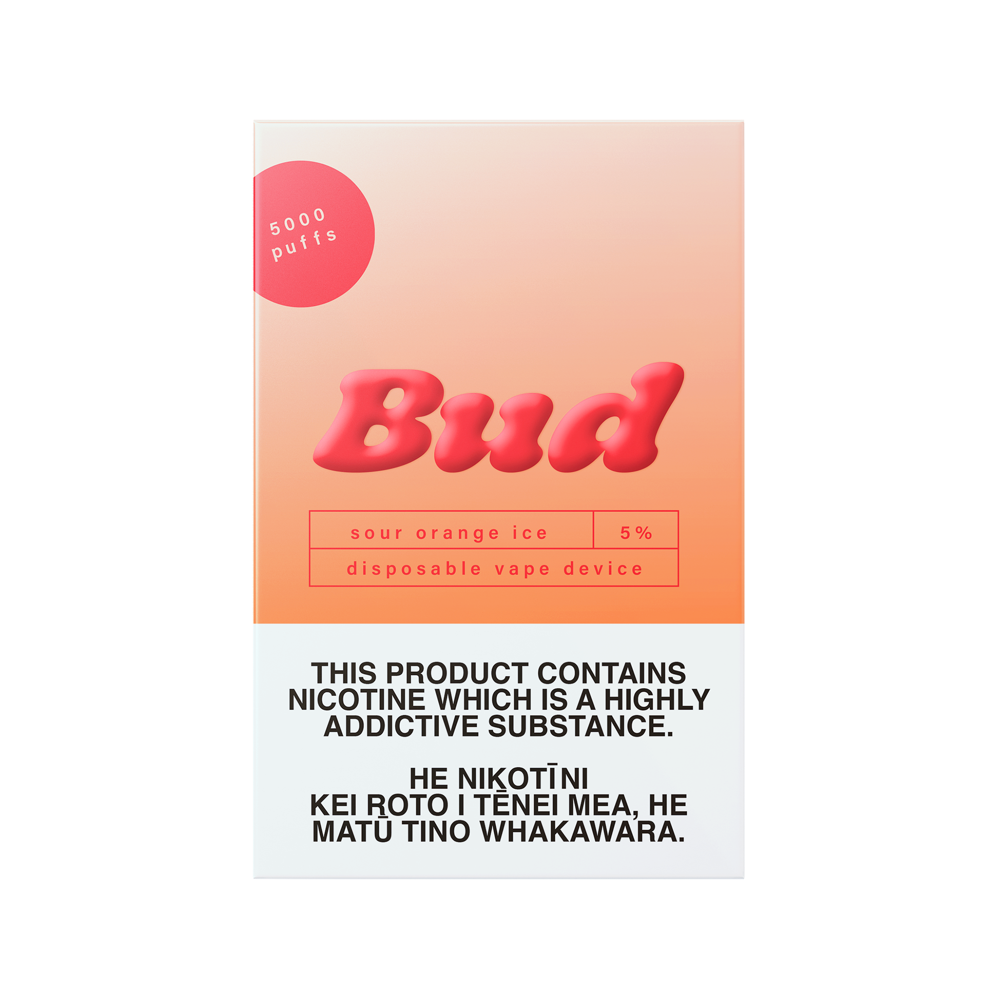 Sour Orange Ice by Bud Disposables