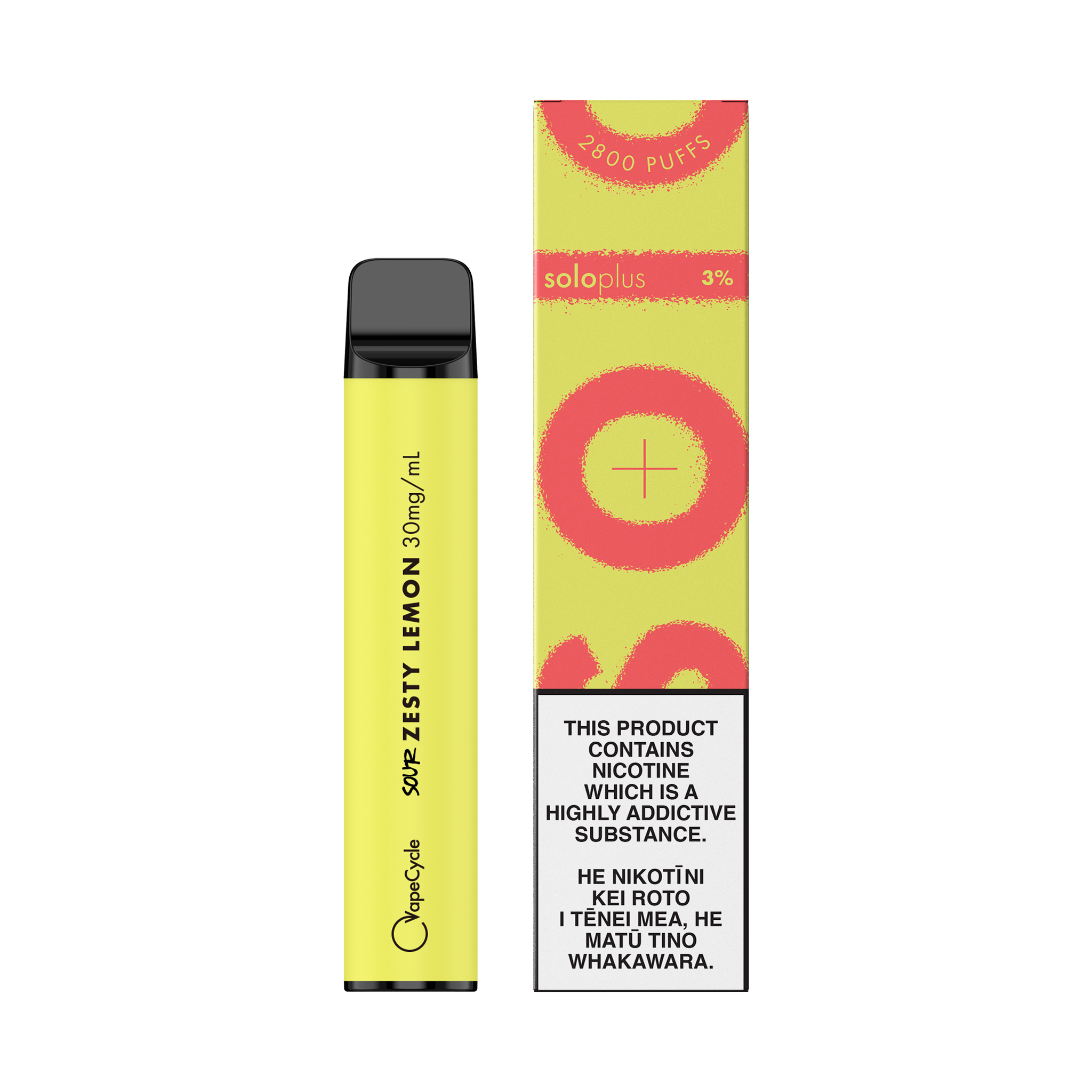 Shop Zesty Lemon solo Plus Disposable Vape | VAPO NZ