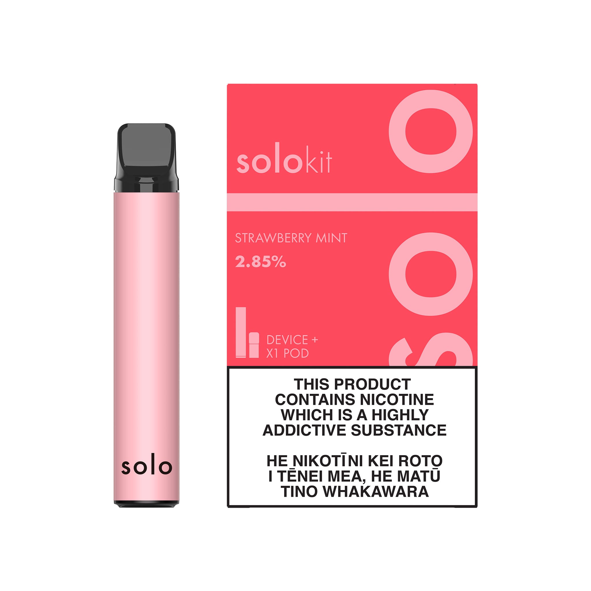 solo pod vape kit strawberry mint