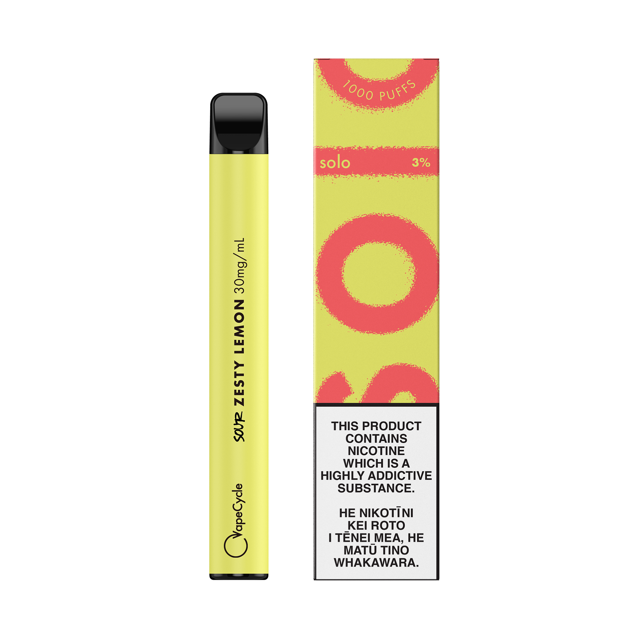 Zesty Lemon Disposable Vape by solo