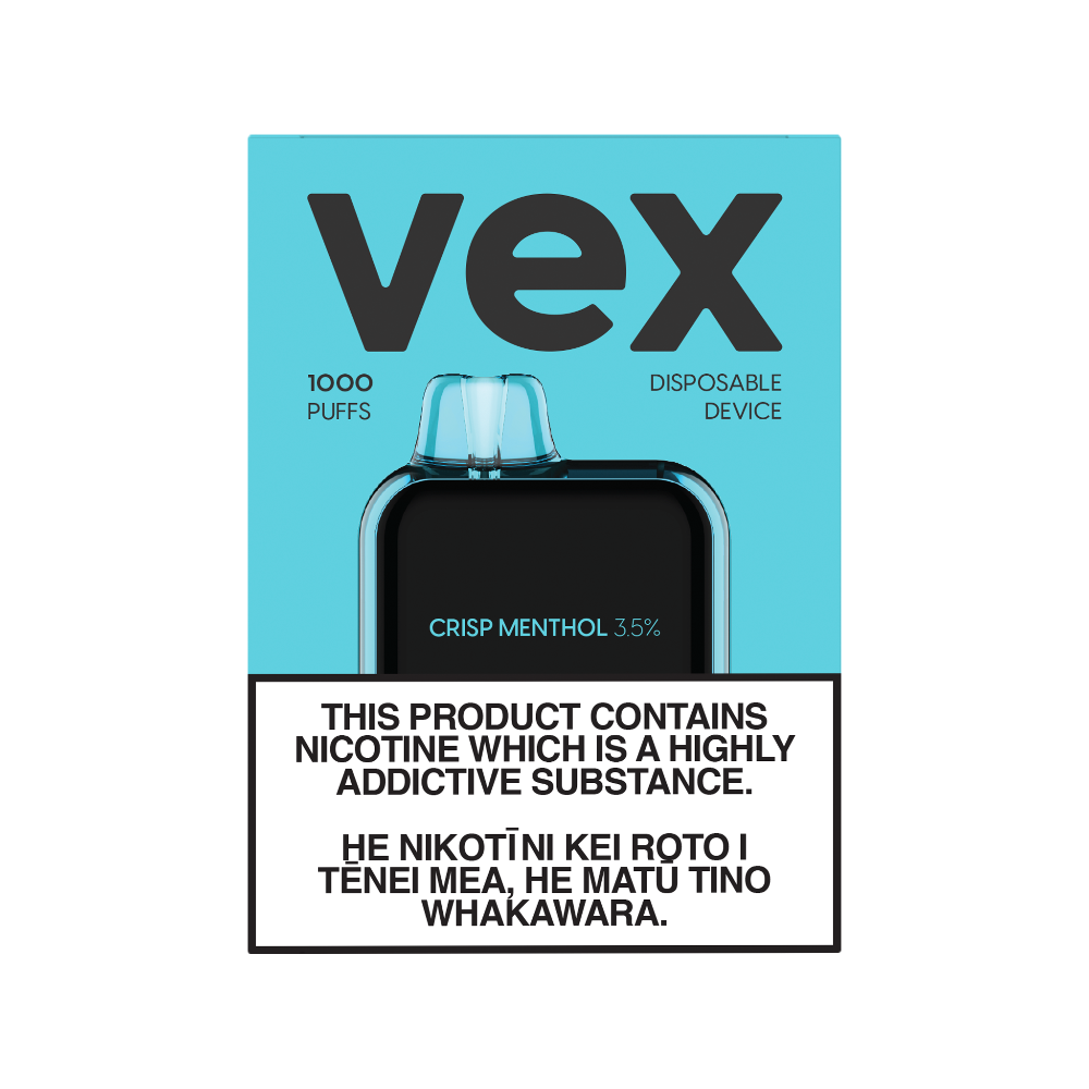 Crisp Menthol Disposable Vape by Vex box