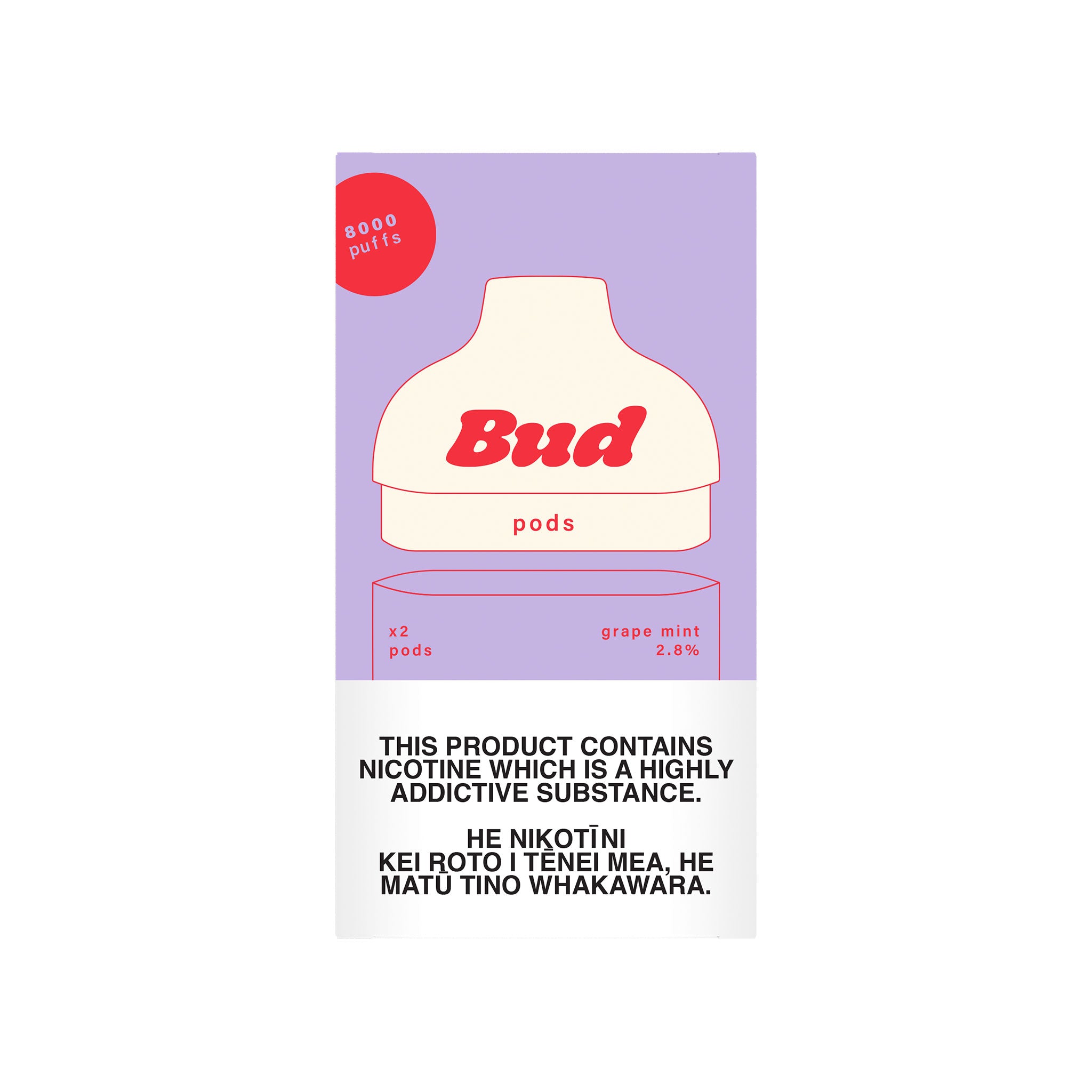 Bud Replacement Vape Pod grape mint
