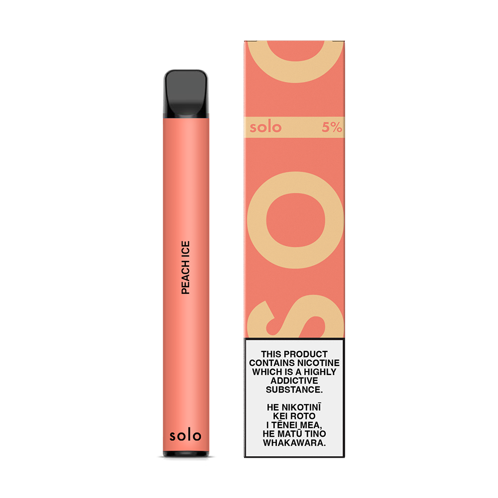 solo peach ice disposable vape