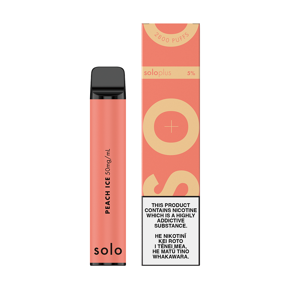 Peach Ice Disposable Vape by solo Plus
