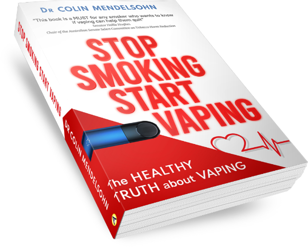 Stop Smoking Start Vaping Book by Dr Colin Mendelsohn